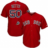 Red Sox 50 Mookie Betts Scarlet 2018 World Series Cool Base Player Jersey Dzhi,baseball caps,new era cap wholesale,wholesale hats